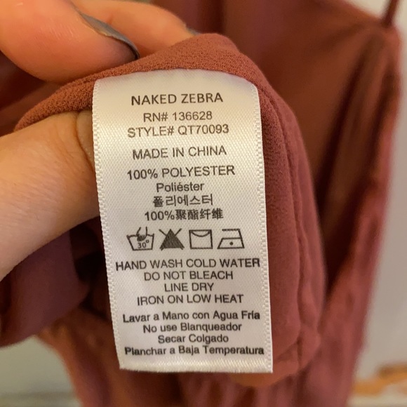 [Closet Clear Out] Naked Zebra | Salmon Halter Top - Picture 5 of 6